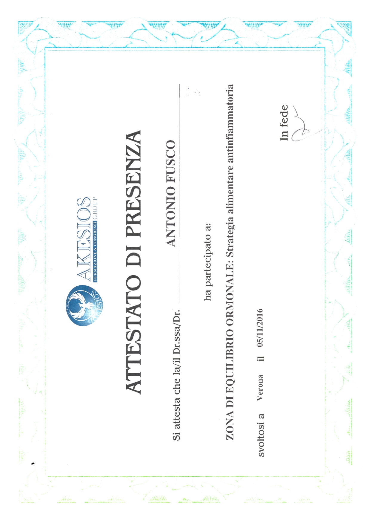 Certificato 6